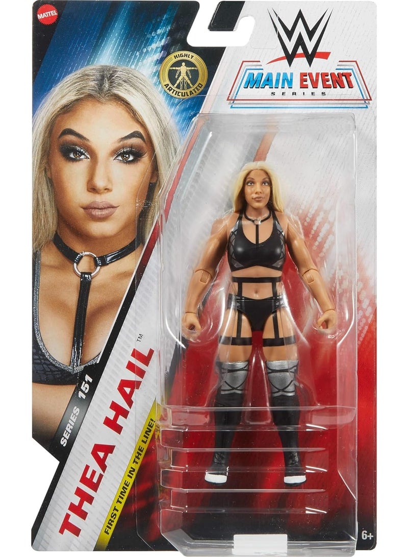 WWE Thea Hail Main Event Series #151 Action Figure, 6-Inch Collectible with 10 Articulation Points - Image 5