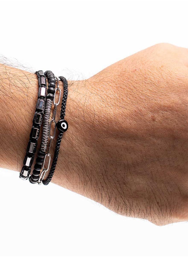 CHRYSOSTOMOS - Handmade Adjustable Beaded Multi-Line Bracelet - Image 1
