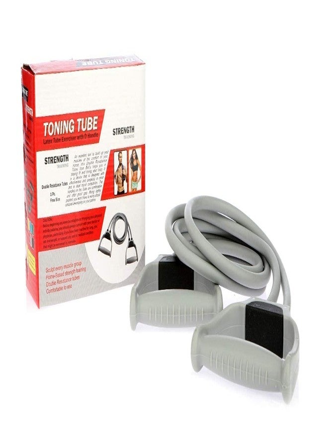 VIRTUAL WORLD Resistance Band, Toning Tube, Exercise Tube, for Resistance Training, Physical Therapy, Home Workouts, Boxing Training Fitness Home Gym Shoulder - Image 4