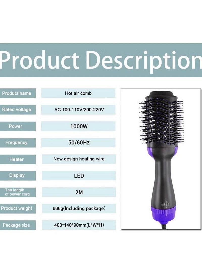 Generic 3-in-1 Hot Air Brush – Effortless Straightening, Curling, and Drying for Smooth, Voluminous Hair  - Image 5