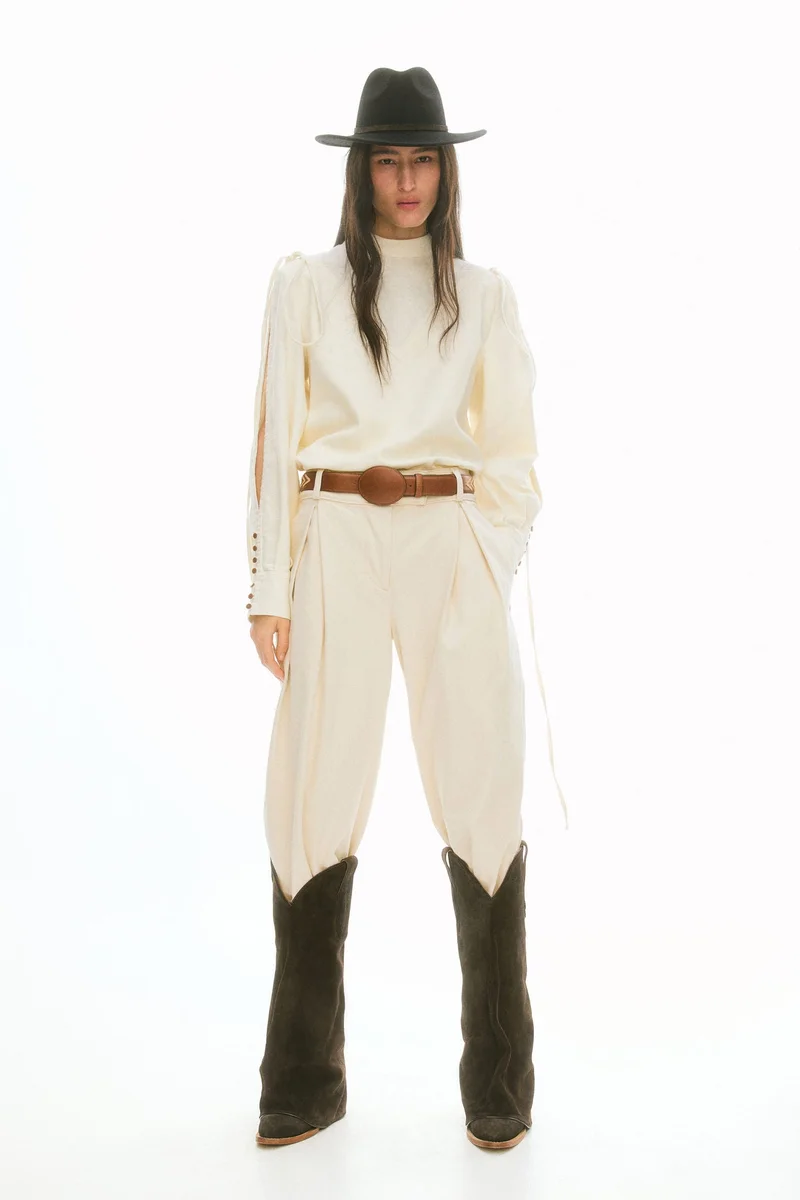 H&M Linen-blend blouse