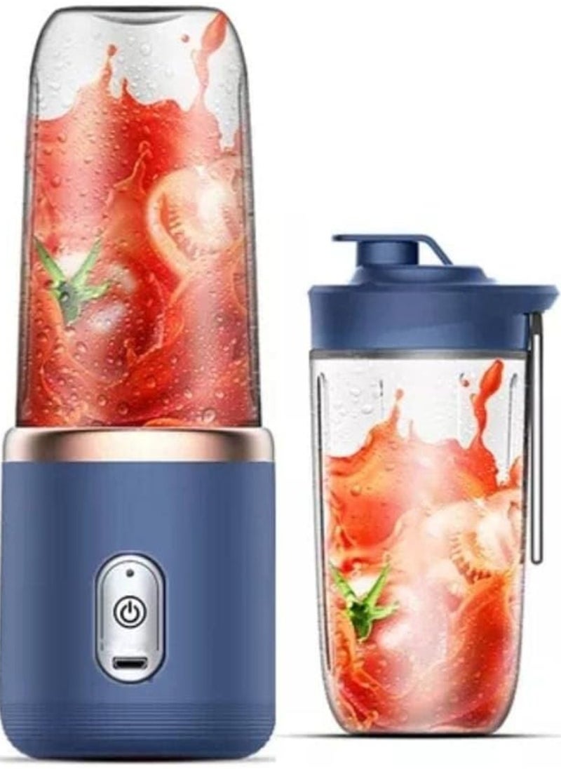 ELTRAZONE 6 Blades Portable Juicer Cup Juicer Fruit Juice Cup Automatic Small Electric Juicer Smoothie Blender Ice CrushCup Food Processor  - Image 1