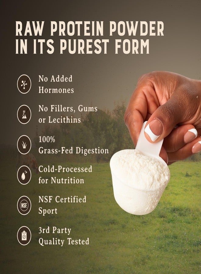 HEART & SOIL 100% Grass Fed Protein Powder – Single Ingredient: Whey Protein Concentrate - UNFLAVORED – Cold-Processed to Preserve Nutrients – 24g of Pure Grass Fed Whey Per Serving – 2lbs - Image 4