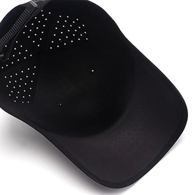 Blue Lightweight Quick Dry Baseball Cap Seamless Packable Unisex Golf Travel - Image 5