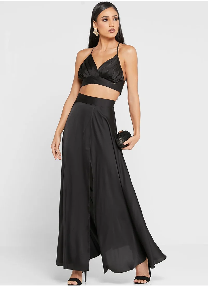 Anita's Cami Crop Top & Front Split Maxi Skirt Set