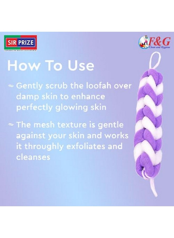 Sir Prize Hanging Bath Shower Long Loofah Sponge Pouf Body Scrubber Exfoliator| Bathing Long Loofah for Men and Women| Ultra Soft Bath Sponge Loofah/Scrub (pack of 2) - Image 2