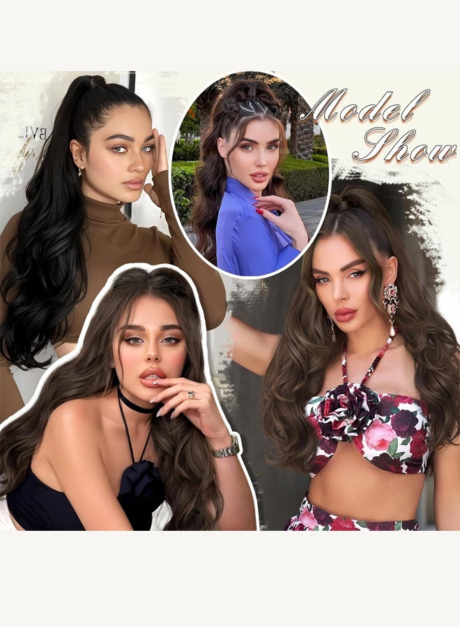 [Be a Goddess in Seconds] Wavy Ponytail Wig That Looks Like Real Hair - Image 4
