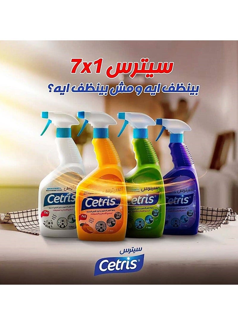 Cetris Citrus 7 in 1 Magic Foam Cleaner, Powerful for Removing the Toughest Stains and Grease from Carpets, Rugs, Furniture, Kitchens and Bathrooms, Lemon Scent - Tough Stain Remover, 1L Pack - Image 4
