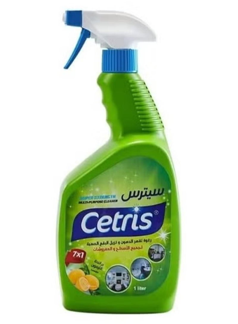 Cetris Citrus 7 in 1 Magic Foam Cleaner, Powerful for Removing the Toughest Stains and Grease from Carpets, Rugs, Furniture, Kitchens and Bathrooms, Lemon Scent - Tough Stain Remover, 1L Pack - Image 3