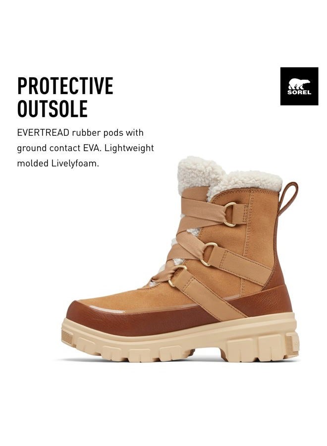 SOREL Women's Tivoli V Resort Waterproof Boot, Tawny Buff/Ceramic, 38.5 EU - Image 4