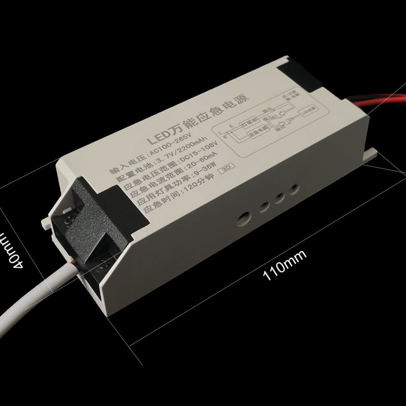 Led Multi-Function Emergency Power Supply With Battery Emergency 120 Minutes Garage Light Panel Light Lithium Battery Emergency - Image 4