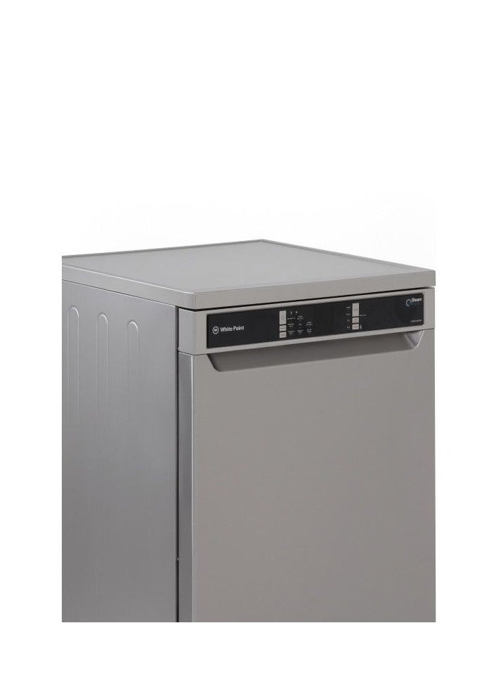وايت بوينت غسالة أطباق قائمة بذاتها، 14 فردًا، فضي - WPD148HDX  - Image 3