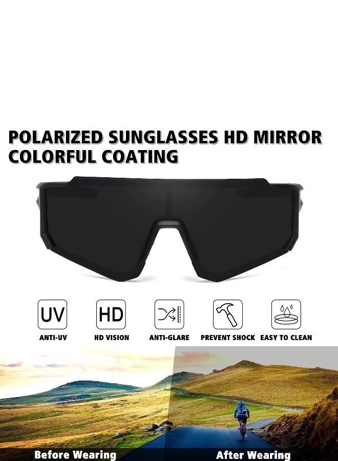 Polarized Sports Sunglasses for Men Women Driving Fishing Cycling Mountain Bike Sunglasses UV400 Protection - Image 2