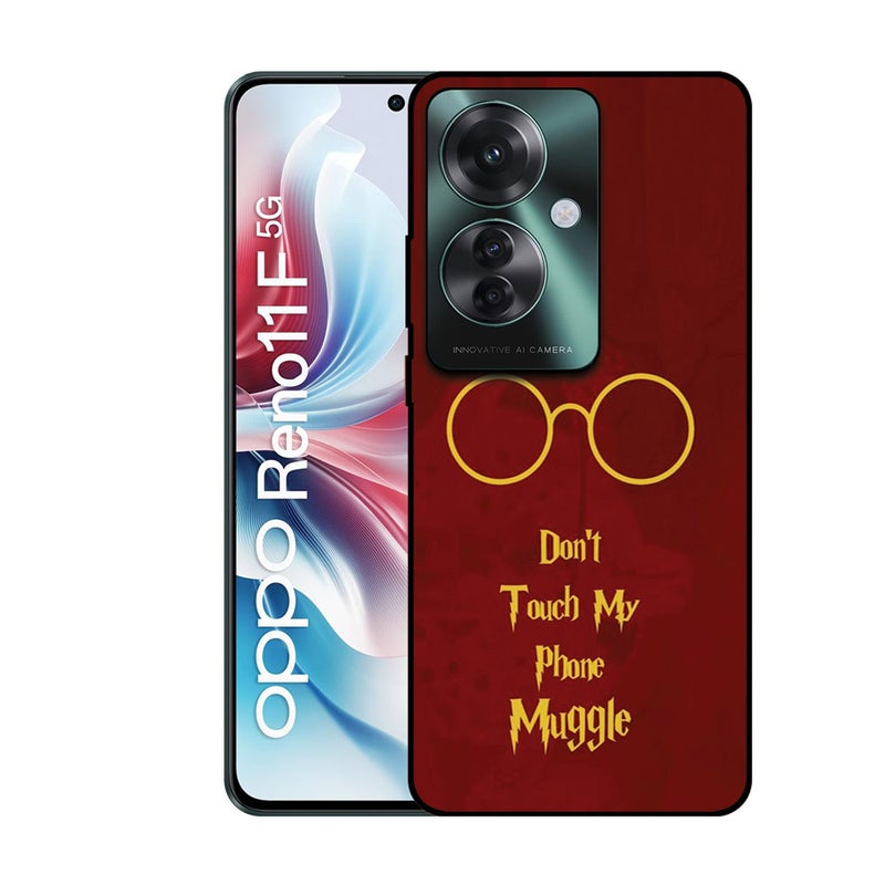 الصيد العين غطاء حماية مطبوع لهاتف Oppo Reno 11 F - Don't Touch My Phone Muggle - Image 1