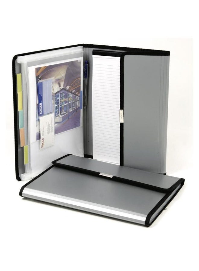 Conference bag and multi-compartment accordion document organizer, A4 file folder for office, meetings and courses