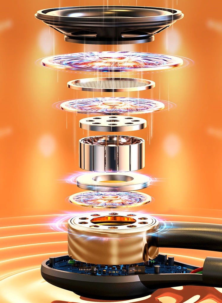 Wireless Sport Headphones, Bluetooth 5.3 Over-Ear Earbuds With Ear Hooks, Sweat-proof Earphones for Running  Workouts, 13mm Driver, Built-in Mic,Intelligent Digital Display - Image 4