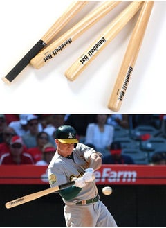 GROIC 3 Pieces Wooden Baseball Bat Set with Gloves and Balls for Practice 25''  - Image 2