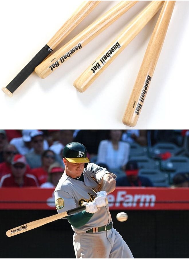 GROIC 3 Pieces Wooden Baseball Bat Set with Gloves and Balls for Practice 25''  - Image 2