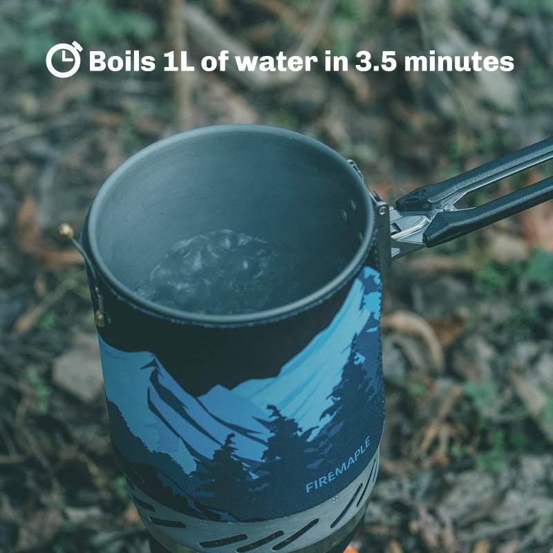 Fire-Maple Fixed Star X2 Backpacking and Camping Stove System Outdoor Propane Camp Cooking Gear Portable Pot Jet Burner Set Ideal for Hiking, Trekking, Fishing, Hunting Trips and Emergency Use - Image 4