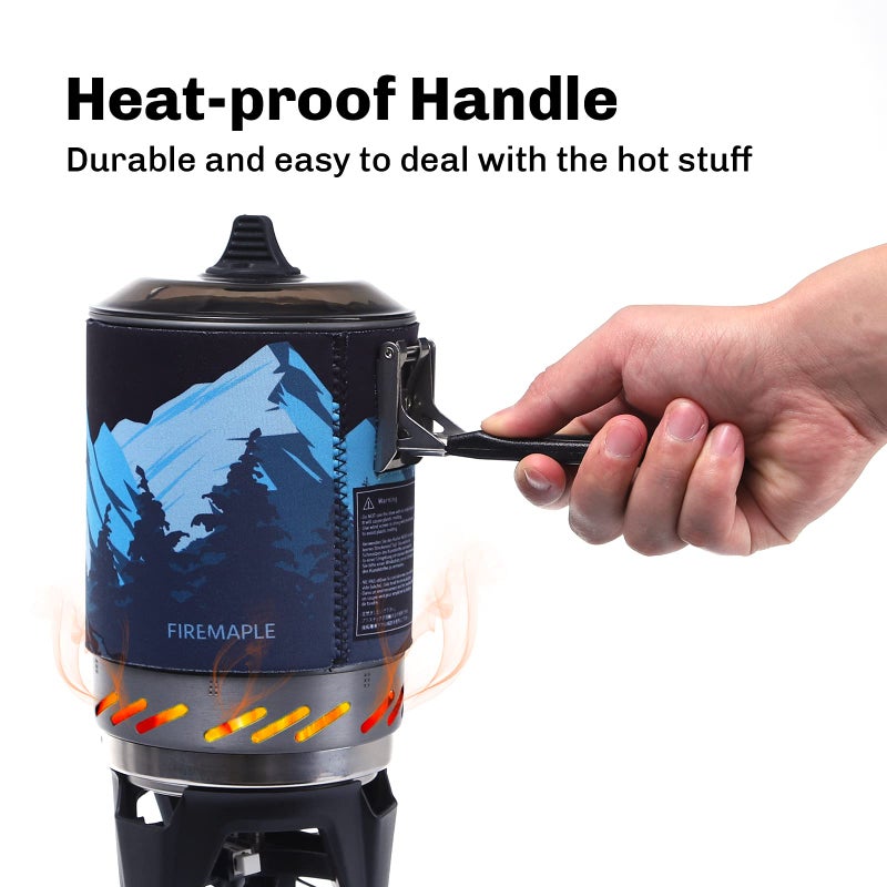 Fire-Maple Fixed Star X2 Backpacking and Camping Stove System Outdoor Propane Camp Cooking Gear Portable Pot Jet Burner Set Ideal for Hiking, Trekking, Fishing, Hunting Trips and Emergency Use - Image 2