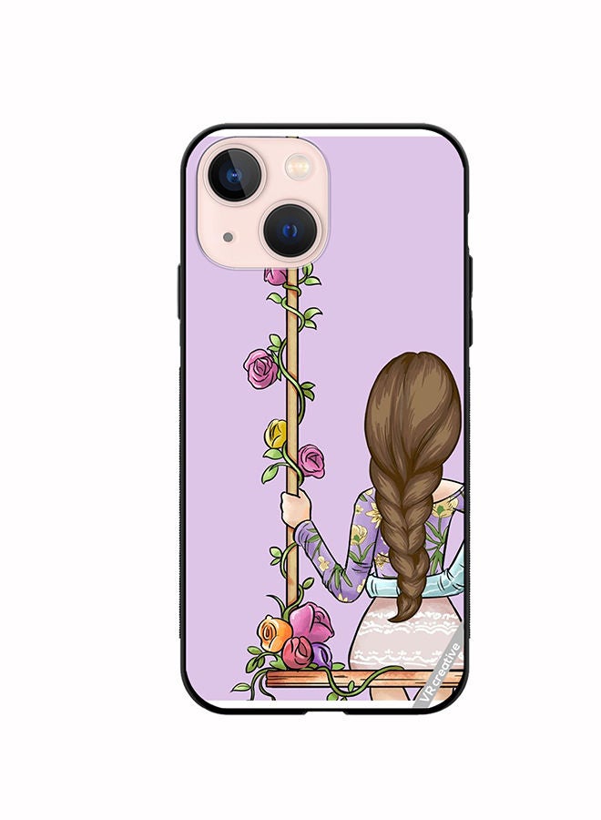 VR CREATIVE Protective Case Cover For Apple iPhone 14 Beautiful Girl Looking Front Design Multicolour - Image 1