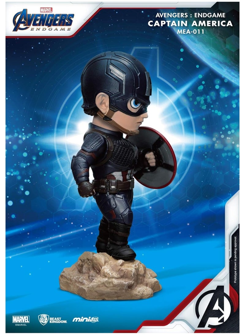 BEAST KINGDOM Captain America Figurine 10cm Marvel Avengers Endgame: Mini Egg Attack Figure - Image 4