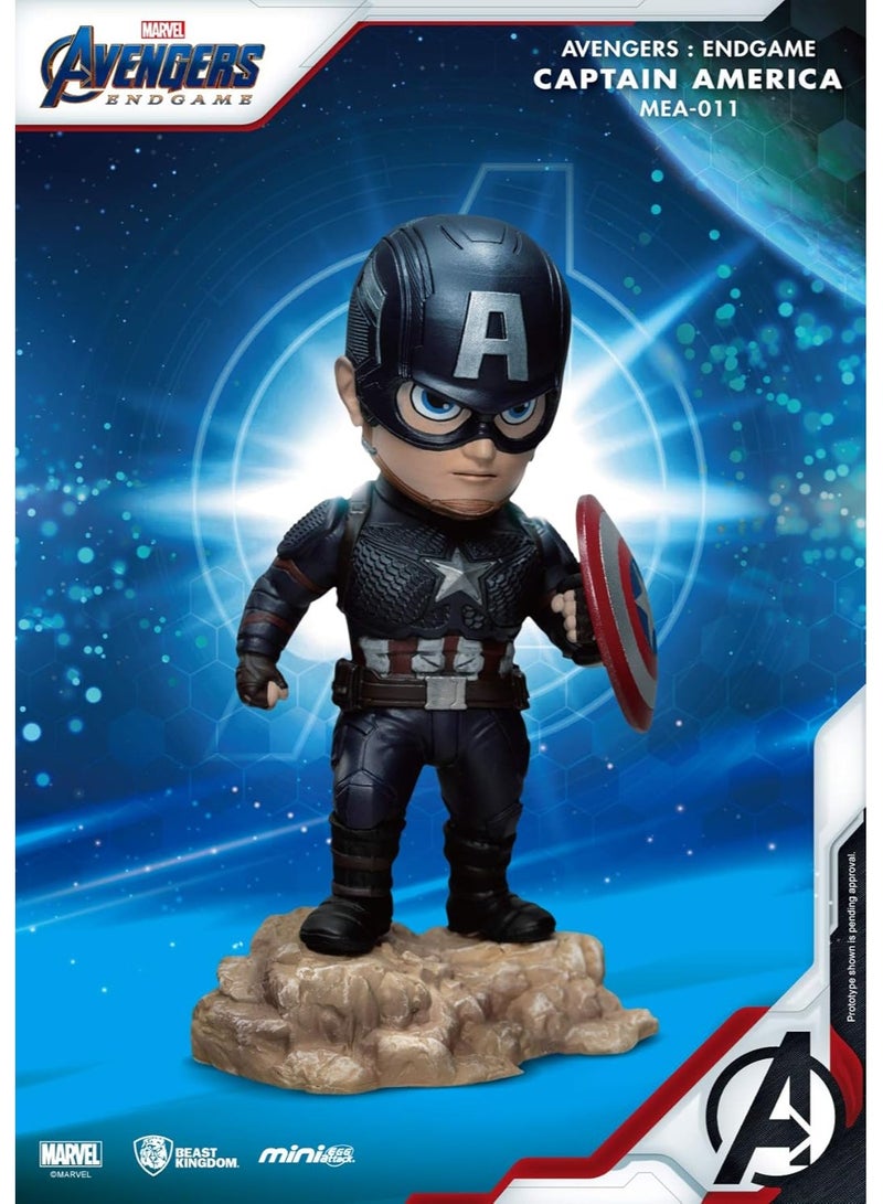 BEAST KINGDOM Captain America Figurine 10cm Marvel Avengers Endgame: Mini Egg Attack Figure - Image 5