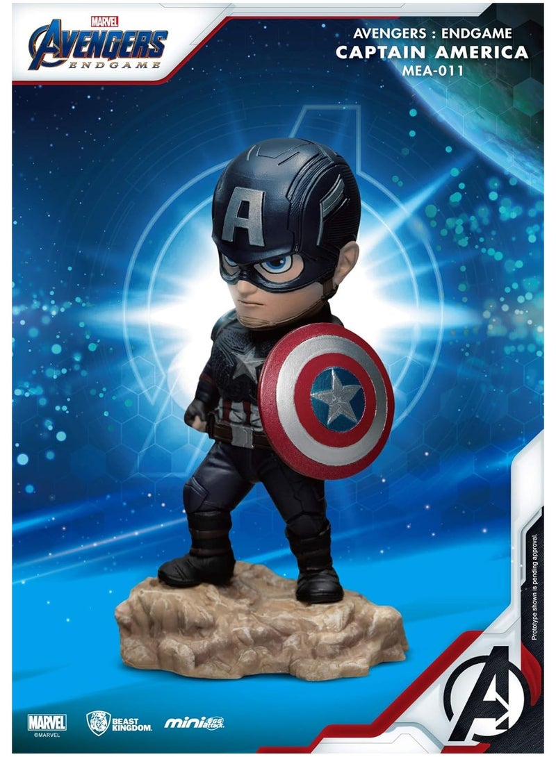 BEAST KINGDOM Captain America Figurine 10cm Marvel Avengers Endgame: Mini Egg Attack Figure - Image 3