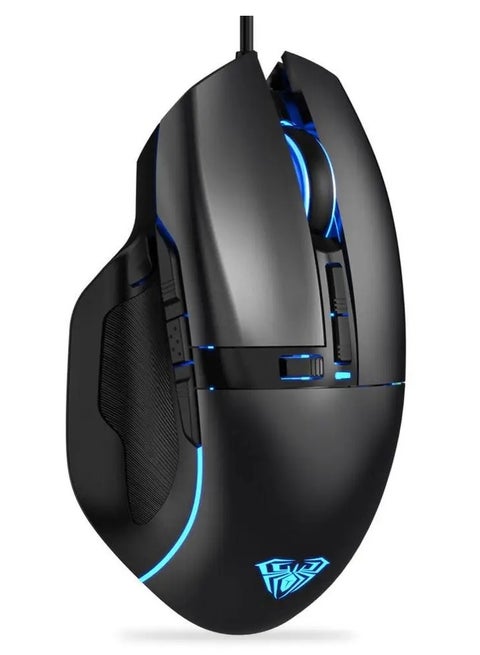 F808 Gaming Mouse RGB With Fire Button – 4200DPI - Macro Programming 7 Buttons | (Software )