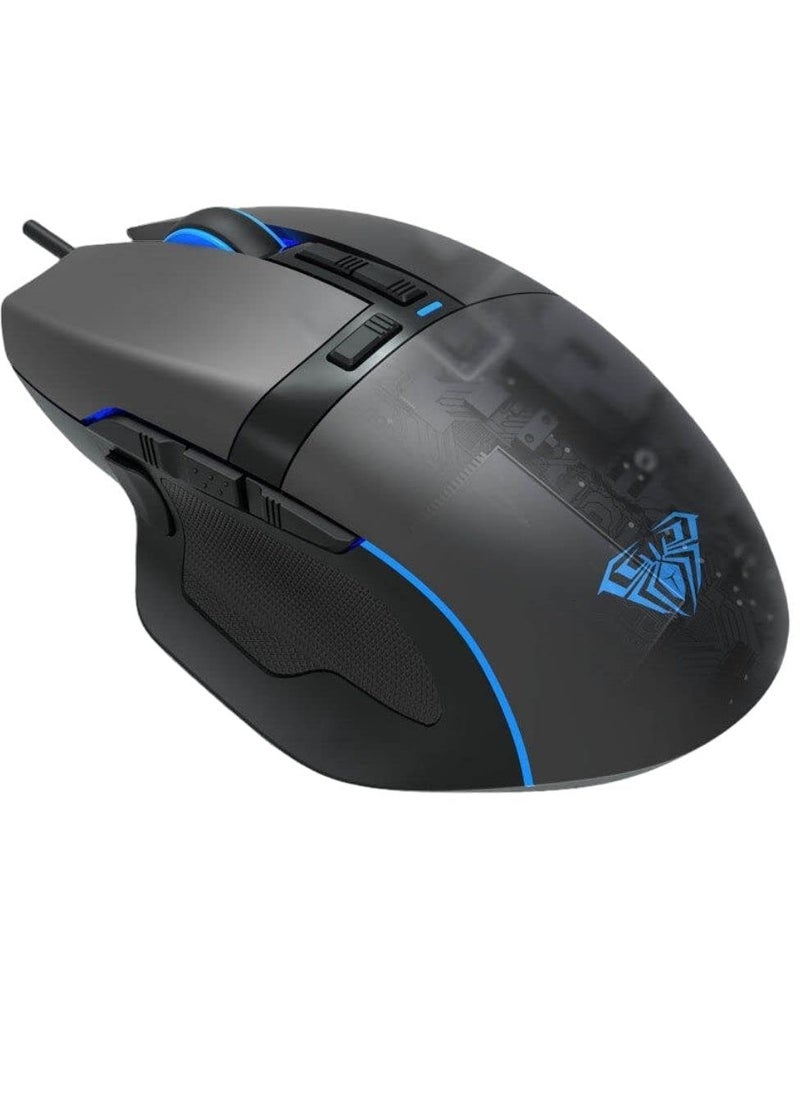 AULA - F808 Gaming Mouse RGB With Fire Button – 4200DPI - Macro Programming 7 Buttons | (Software ) - Image 1