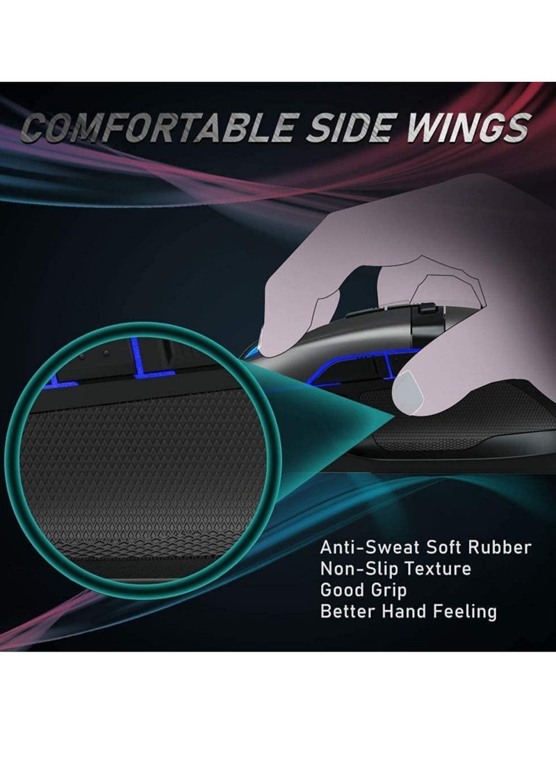 AULA - F808 Gaming Mouse RGB With Fire Button – 4200DPI - Macro Programming 7 Buttons | (Software ) - Image 1