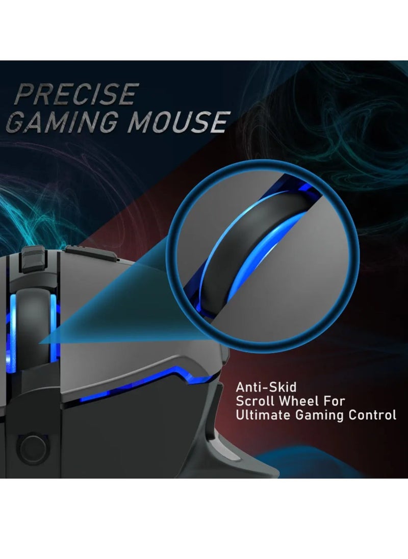 AULA - F808 Gaming Mouse RGB With Fire Button – 4200DPI - Macro Programming 7 Buttons | (Software ) - Image 1