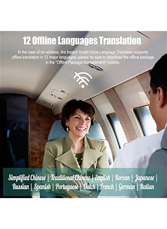 Generic - Language Translator Device Smart Voice Translator, 109 Languages Portable Handheld Translator Devices Supports/Offline/Images, Real Time Two Way Translation, 3.0 Inch - Image 1