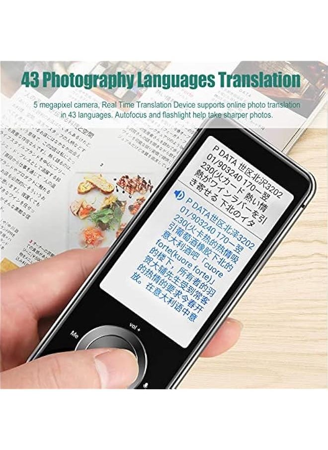 Generic - Language Translator Device Smart Voice Translator, 109 Languages Portable Handheld Translator Devices Supports/Offline/Images, Real Time Two Way Translation, 3.0 Inch - Image 1