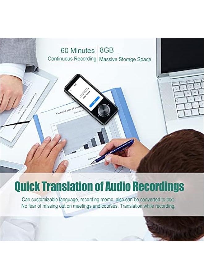 Generic - Language Translator Device Smart Voice Translator, 109 Languages Portable Handheld Translator Devices Supports/Offline/Images, Real Time Two Way Translation, 3.0 Inch - Image 1