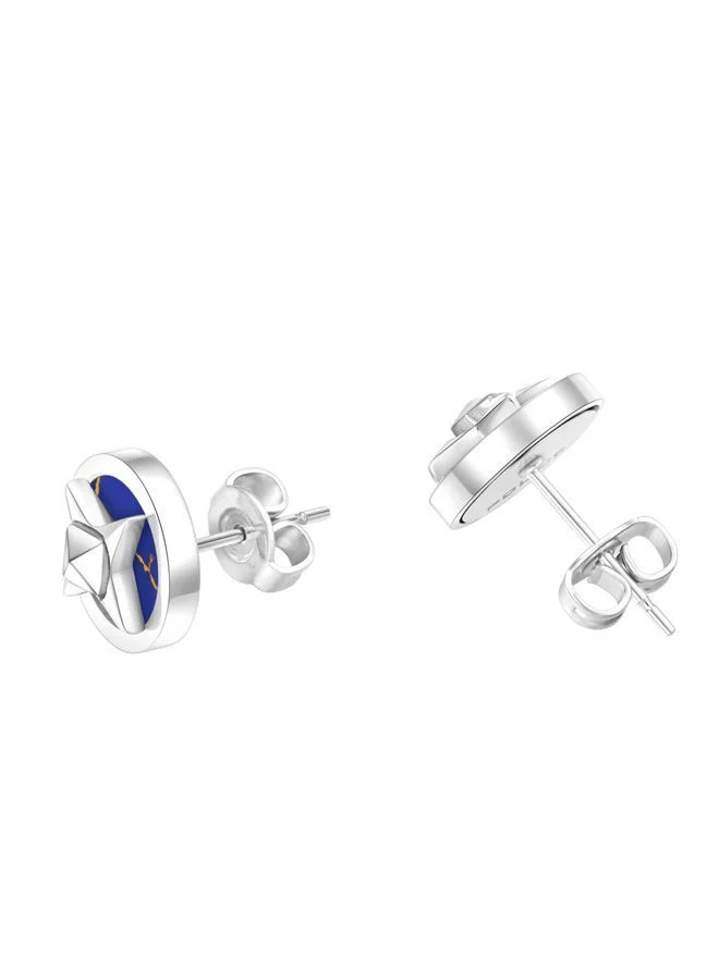 POLICE Lucky Star Earrings for Women Stainless Steel with LapisPEJLE0002002