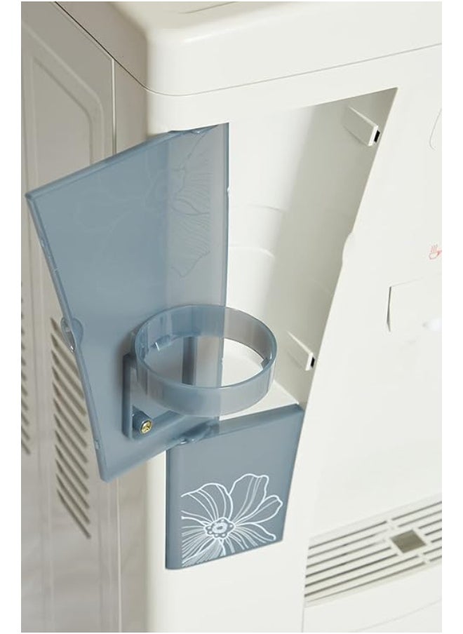 WDA WDA Top Loading Hot & Cold Water Dispenser with 16L Storage Refrigerator | High-Efficiency Compressor Cooling | Anti-Bacterial Stainless-Steel Tank | Low Noise | Paper Cup Storage WDA-SJYTD-11C  - Image 5