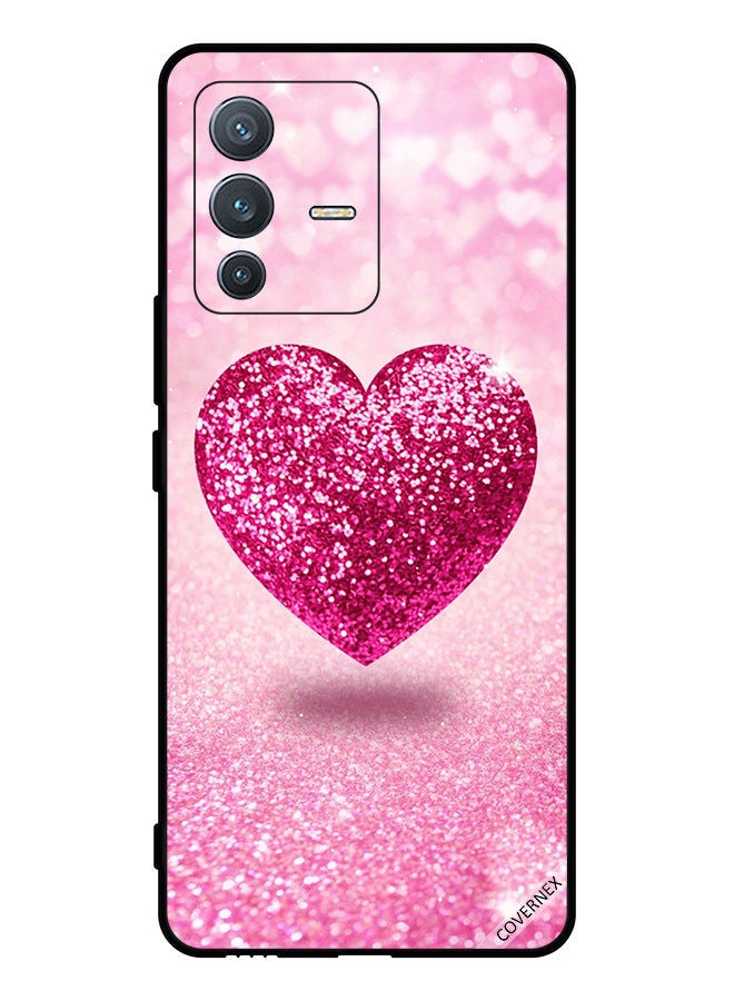 Covernex Protective Case Cover For vivo V23 Pro Soft Glitter Heart - Image 1
