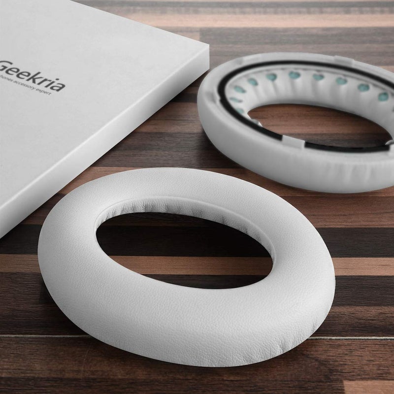 Geekria QuickFit Replacement Ear Pads for Bose 700, NC700, NCH700 Headphones Ear Cushions, Repair Parts (White) - Image 4