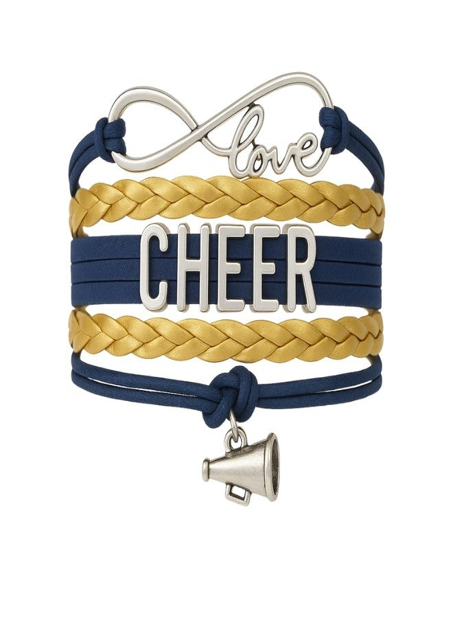 إنفينيتي كوليكشن مجموعة إنفينيتي - سوار التشجيع - مجوهرات إنفينيتي لوف قابلة للتعديل بألوان الفريق، مجوهرات وإكسسوارات التشجيع، هدية للمشجعات والفرق - Image 1