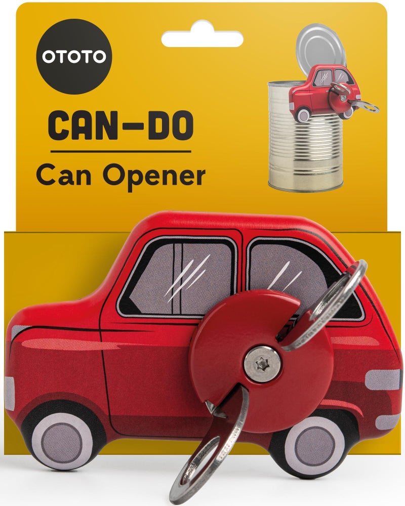 OTOTO Can Do Manual Can Opener - Handheld Can Opener Manual - Easy Grip & Durable Safety Can Opener - Fun Kitchen Gadgets Design, Kitchen Gifts - Small Easy Can Openers - Compact - Image 1