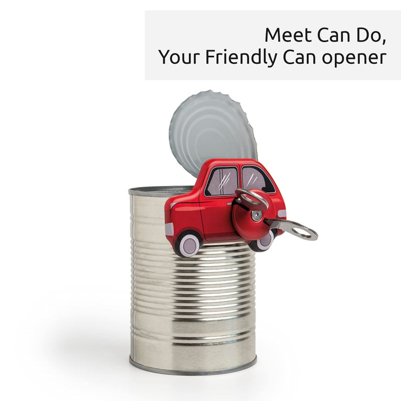 OTOTO Can Do Manual Can Opener - Handheld Can Opener Manual - Easy Grip & Durable Safety Can Opener - Fun Kitchen Gadgets Design, Kitchen Gifts - Small Easy Can Openers - Compact - Image 3