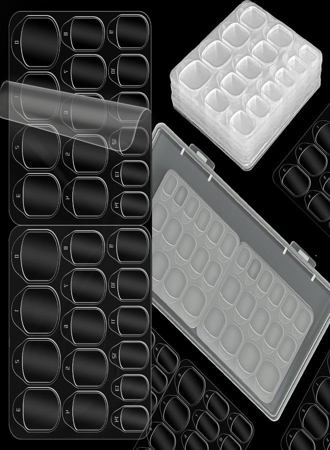 MESTYOICR Press on Nail Sticky Tabs, 600PCS Nail Stickers Adhesive for Press on Nails 15 Sizes, Fake Nail Tabs Glue for Nails Art, 40 Sheets - Image 1