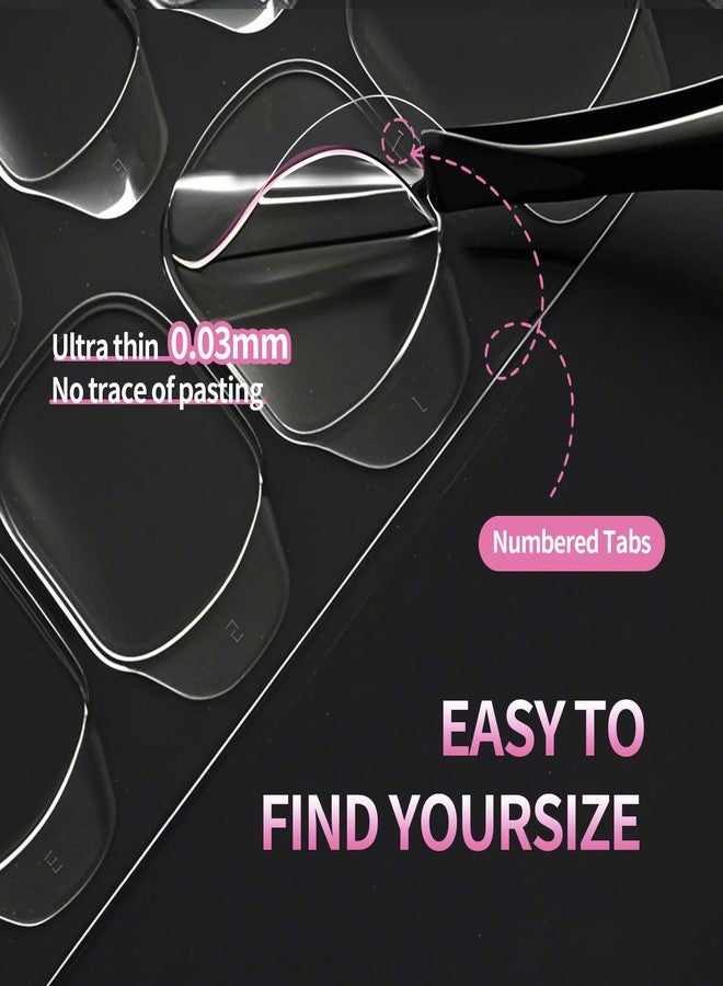 MESTYOICR Press on Nail Sticky Tabs, 600PCS Nail Stickers Adhesive for Press on Nails 15 Sizes, Fake Nail Tabs Glue for Nails Art, 40 Sheets - Image 3