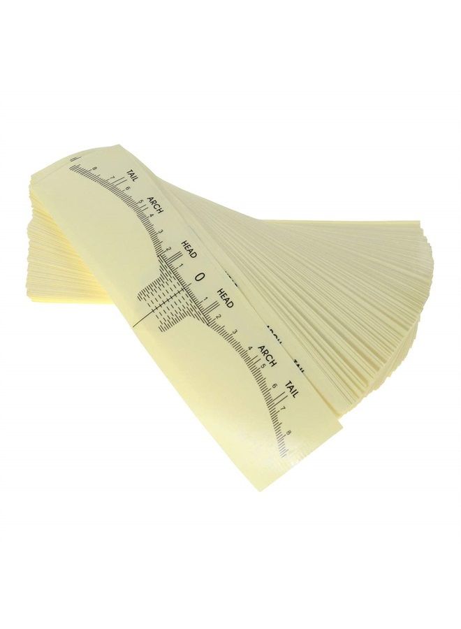 Lurrose Disposable Eyebrow Ruler Sticker Eyebrow Shaping Tools for Makeup Measurement Tattoo Supplies 100 pcs - Image 1