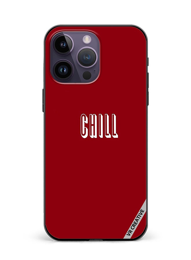 VR CREATIVE Protective Case Cover For Apple iPhone 15 Pro Chill In Red Design Multicolour - Image 1