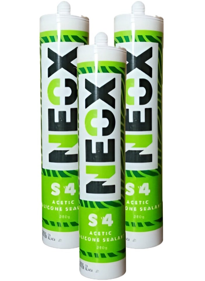 Neox - 3 packs of Neox S4 Turkish Silicone, Transparent - 280g - Image 1