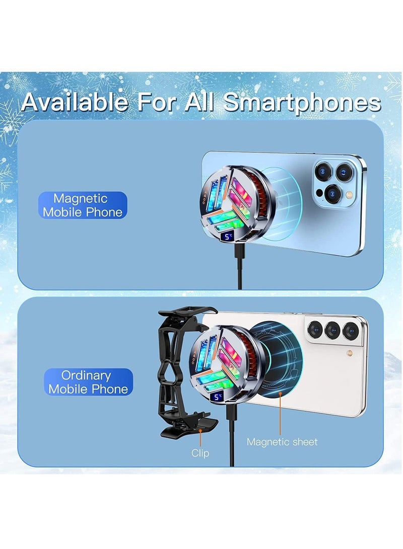 Beauenty Mobile Phone Cooler for Magsafe, Game Fan PUBG, Designed iPhone 12/13 Series, Live Streaming and Vlog, Semiconductor Heatsink Without Noise iOS Android, ipad Tablet - Image 5