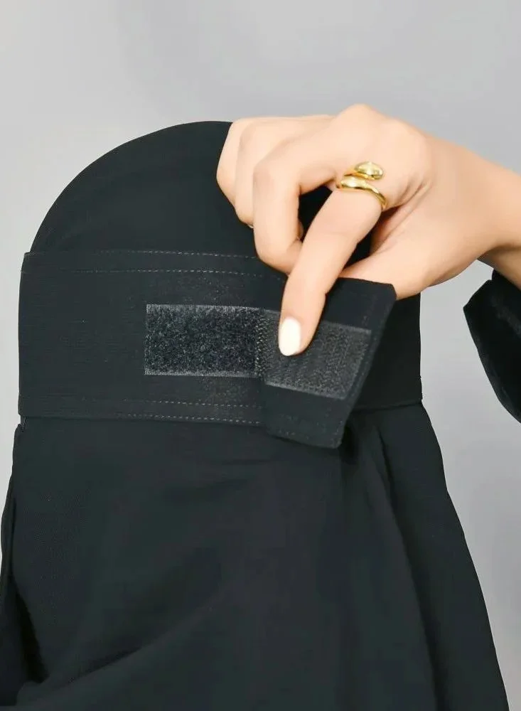 lamha abaya Short niqab with elastic and duct tape