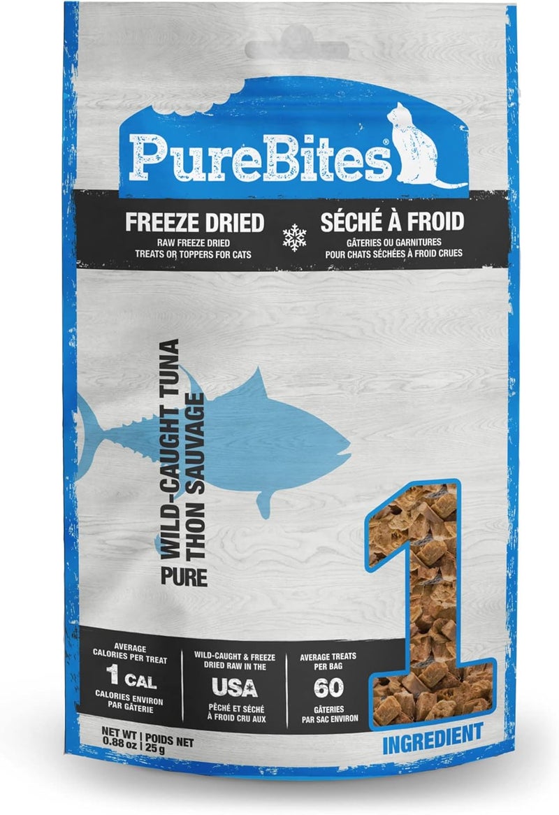 PureBites Tuna Freeze Dried Cat Treats, 0.88Oz | 25G - Value Size - Image 1